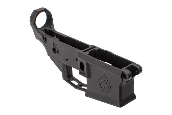 The Ballistic Advantage Stripped AR-15 Enhanced Lower Receiver features an enlarged and skeletonized trigger guard.